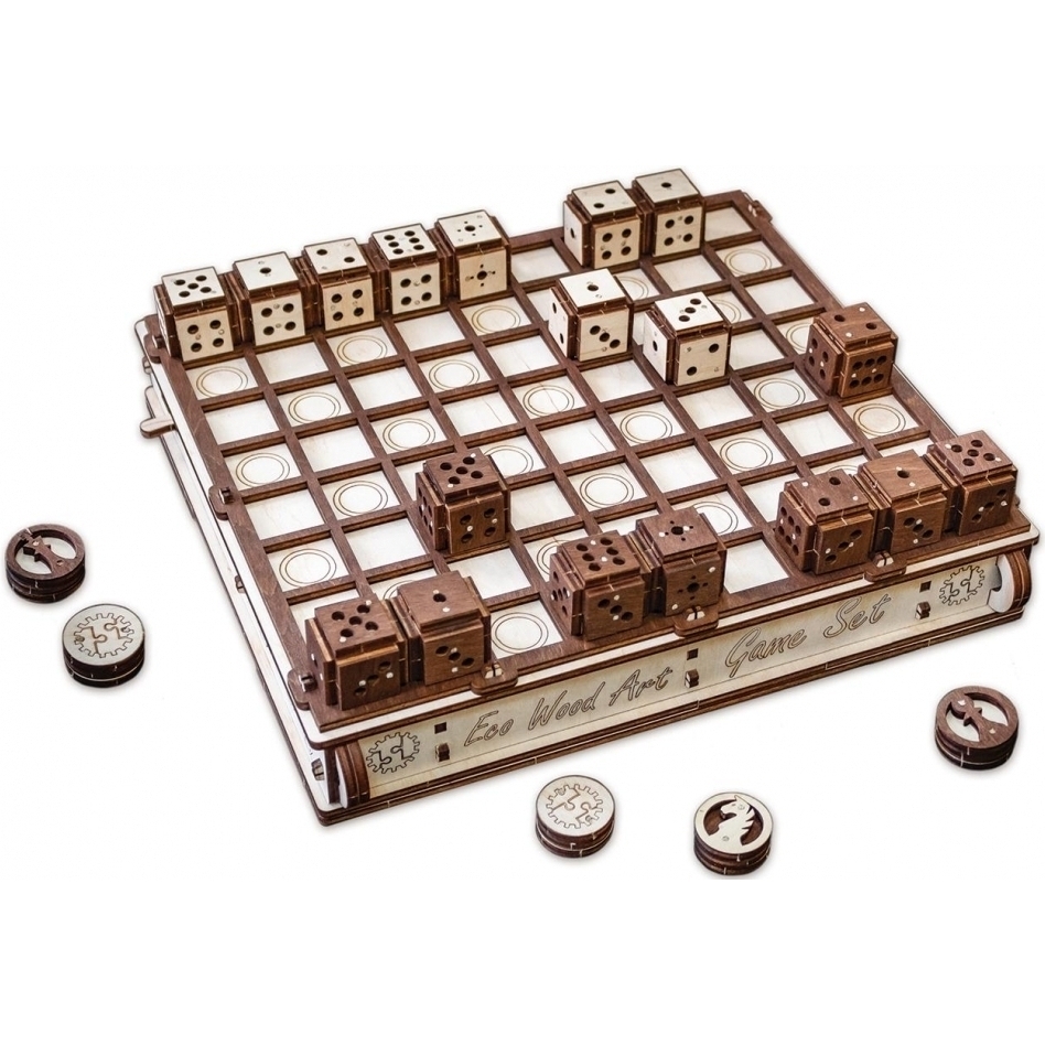 Фото Деревянный конструктор EWA Gameset - Игровой набор