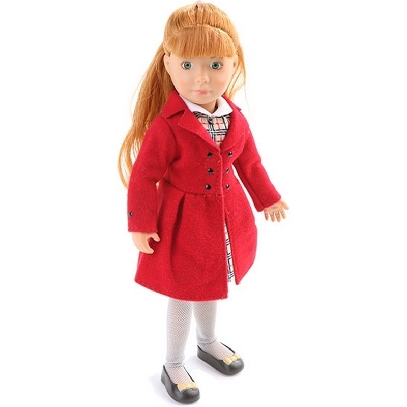 Фото Кукла Kruselings Хлоя в красном пальто - 23 см
