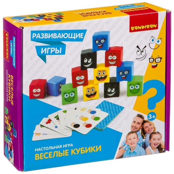 Фото Настольная игра Bondibon Веселые кубики