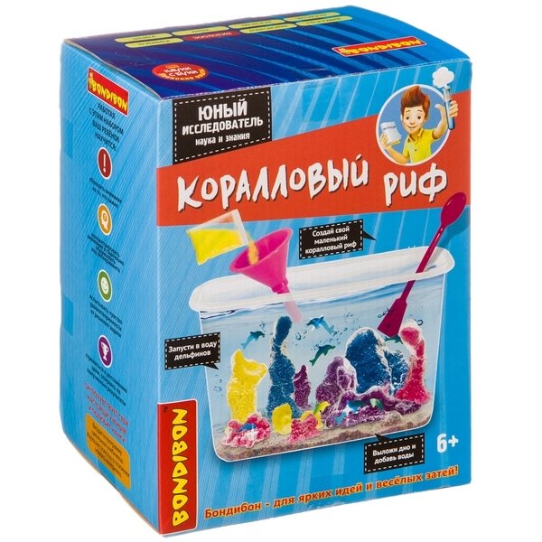 Фото Набор Bondibon Японские опыты Науки с Буки - Коралловый риф