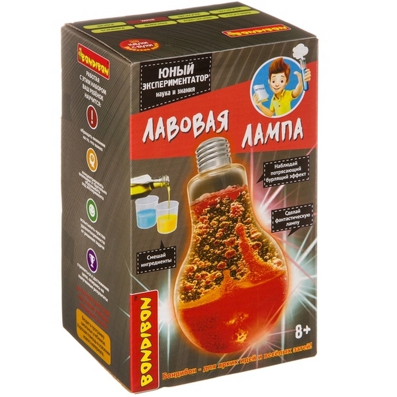 Фото Набор Bondibon Японские опыты Науки с Буки - Лавовая лампа