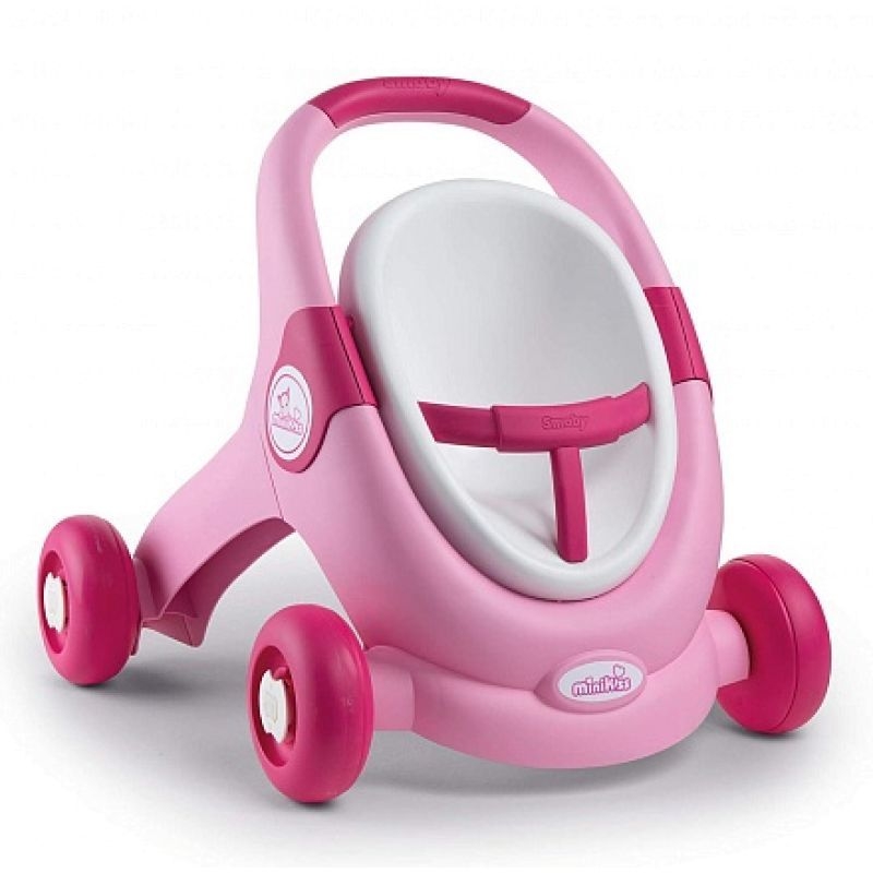 Фото Коляска-ходунки Smoby MiniKiss Pink