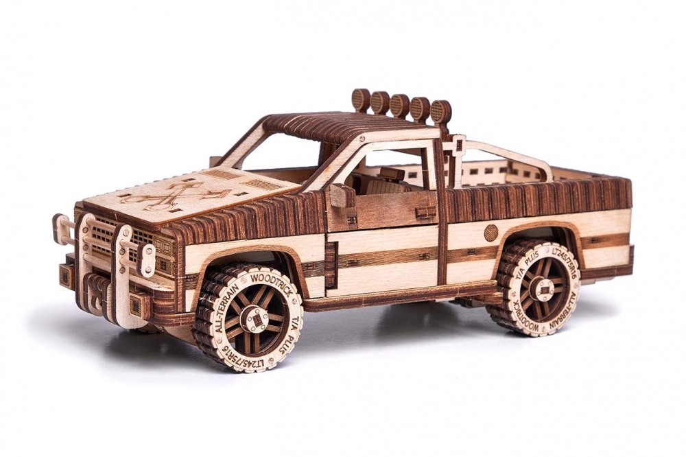 Фото Механический 3D-пазл из дерева Wood Trick Пикап WT-1500