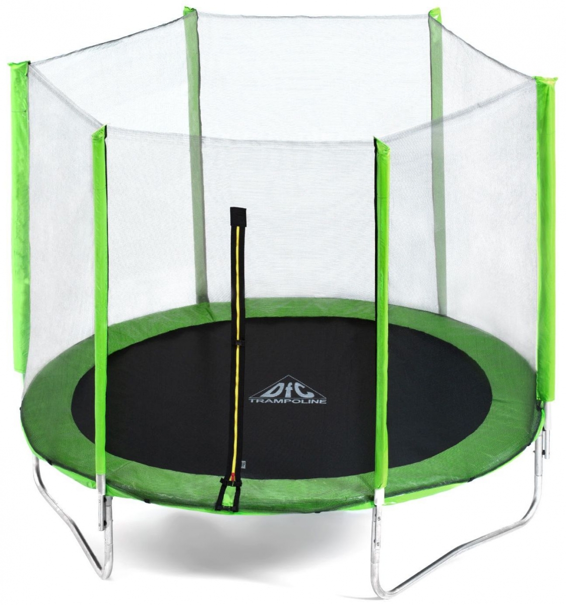 Фото Батут с внешней защитной сеткой DFC Trampoline Fitness 8 футов - 244 см (светло-зеленый)
