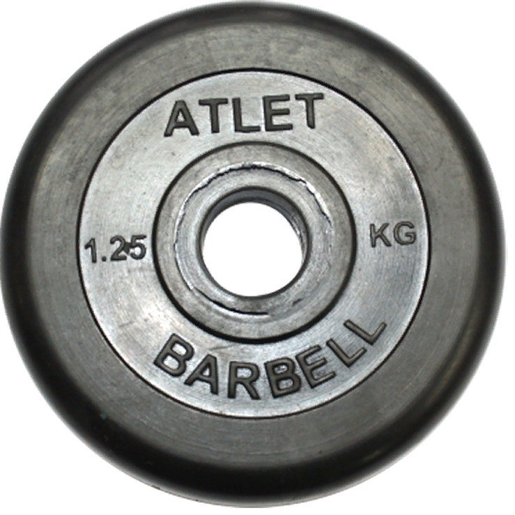 Фото Диск обрезиненный MB Barbell Atlet - 1.25 кг
