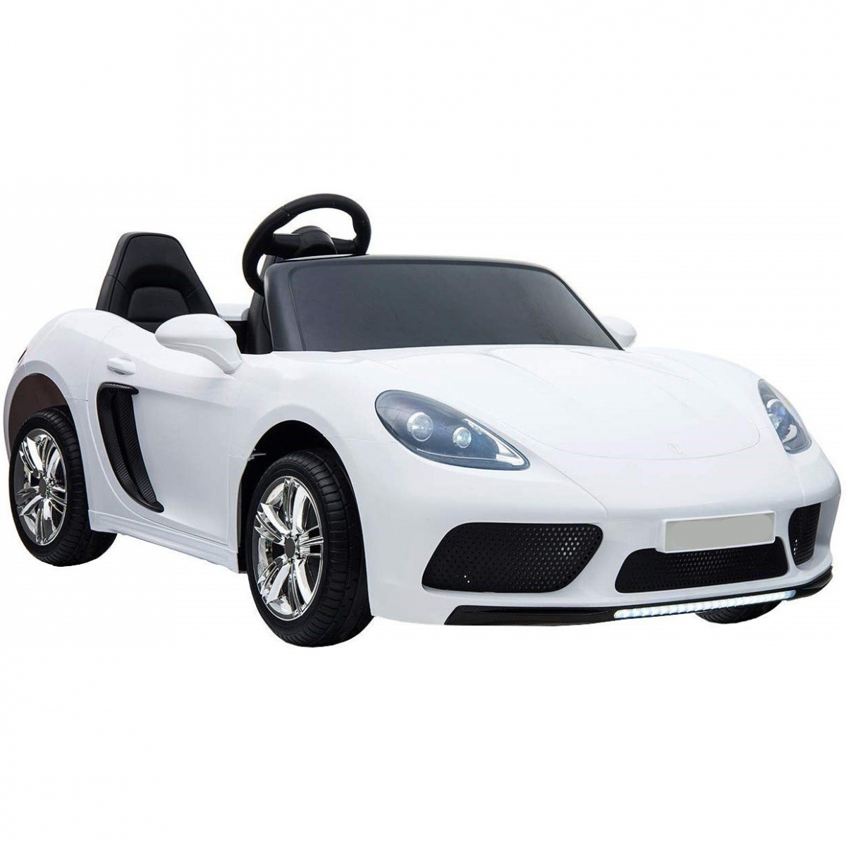 Фото Электромобиль RiverToys Porshe Cayman T911TT - белый