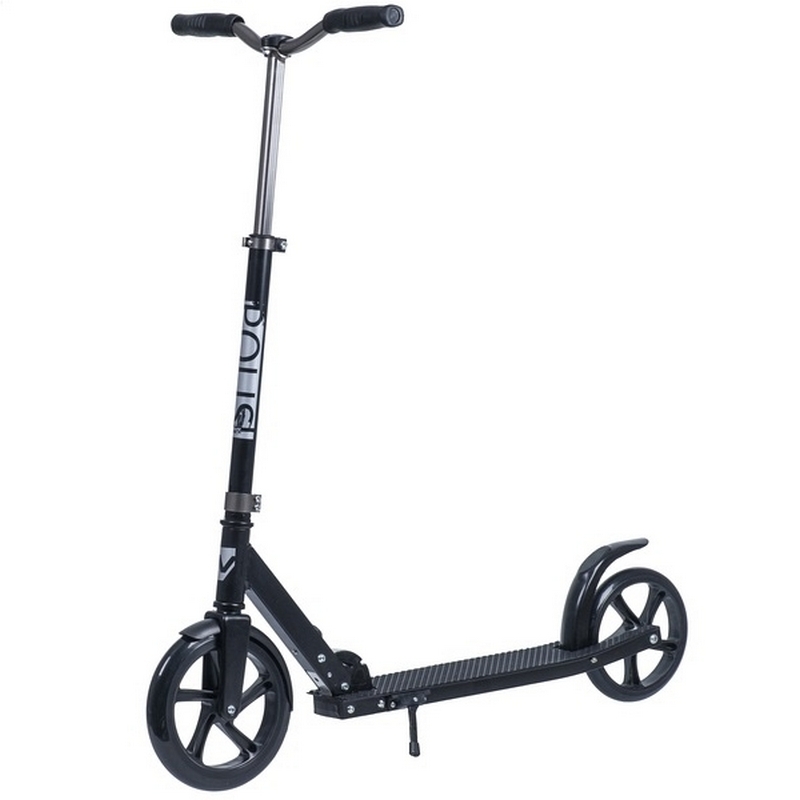 Фото Самокат городской Novatrack Polis 230 PRO Rubber - серебряный
