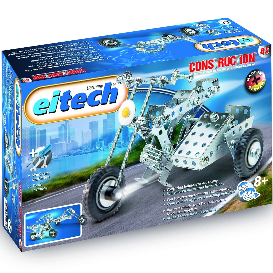 Фото Металлический конструктор EiTech Мотоцикл - 170 деталей