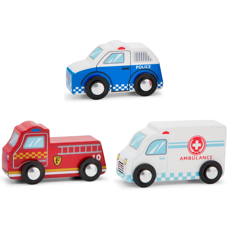 Фото Набор машинок New Classic Toys Спецтранспорт - 3 штуки