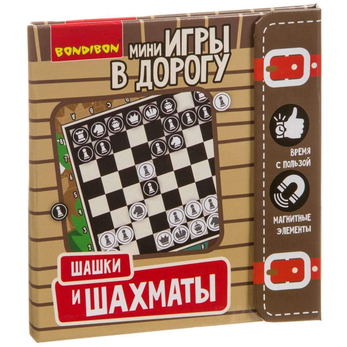 Фото Мини-игра в дорогу Bondibon Шахматы и Шашки