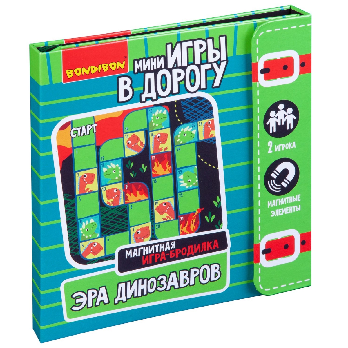 Фото Мини-игра в дорогу Bondibon Эра динозавров