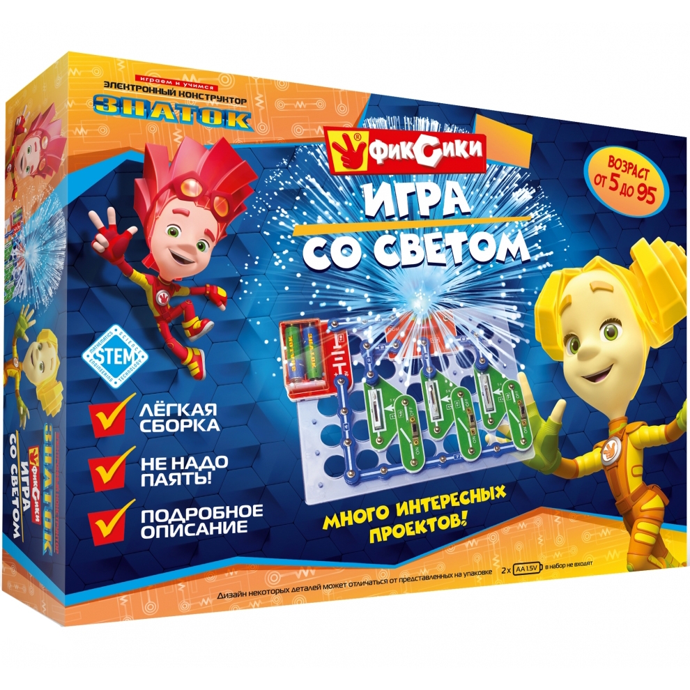Электронный конструктор ЗНАТОК Фиксики - Собираем радио - купить по ...