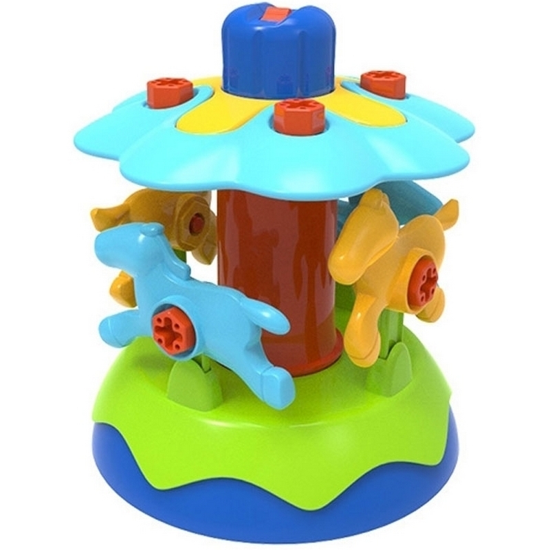 Фото Конструктор Edu-Toys Карусель - 38 деталей