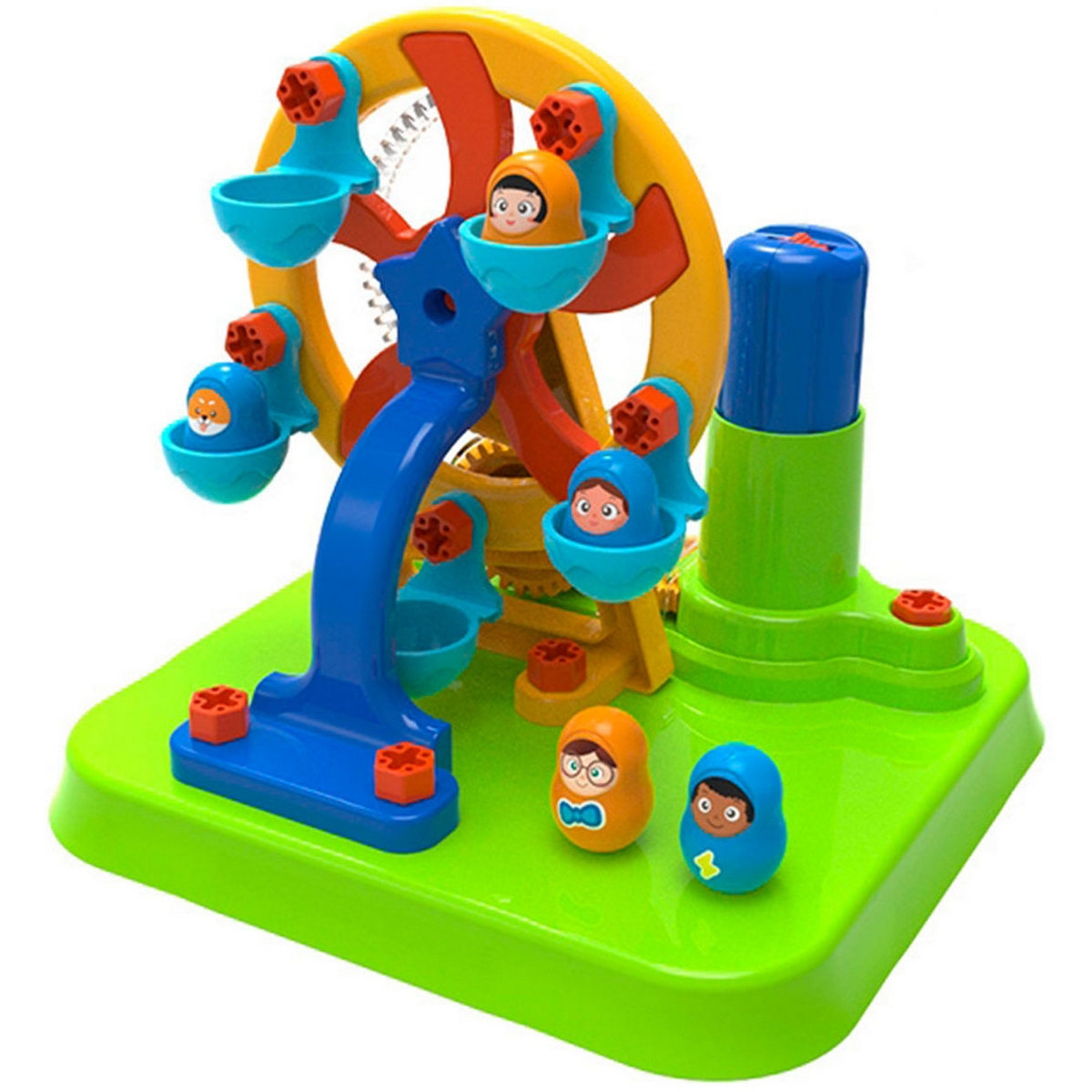 Фото Конструктор Edu-Toys Колесо обозрения - 46 деталей