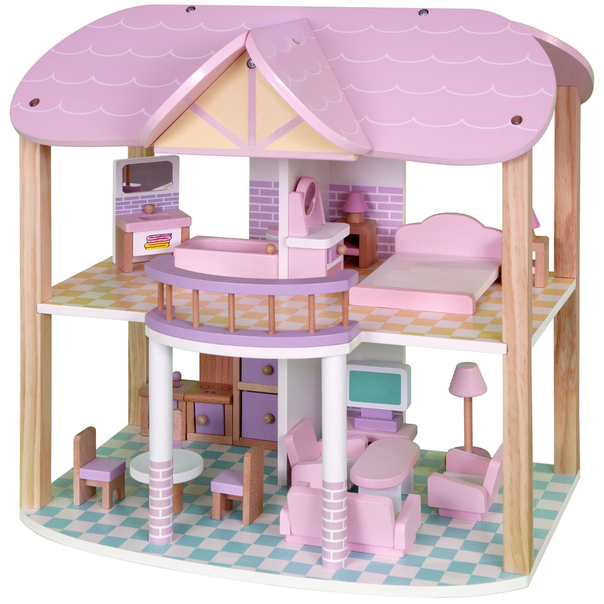Фото Кукольный домик Babygarden Friendly Cottage с мебелью