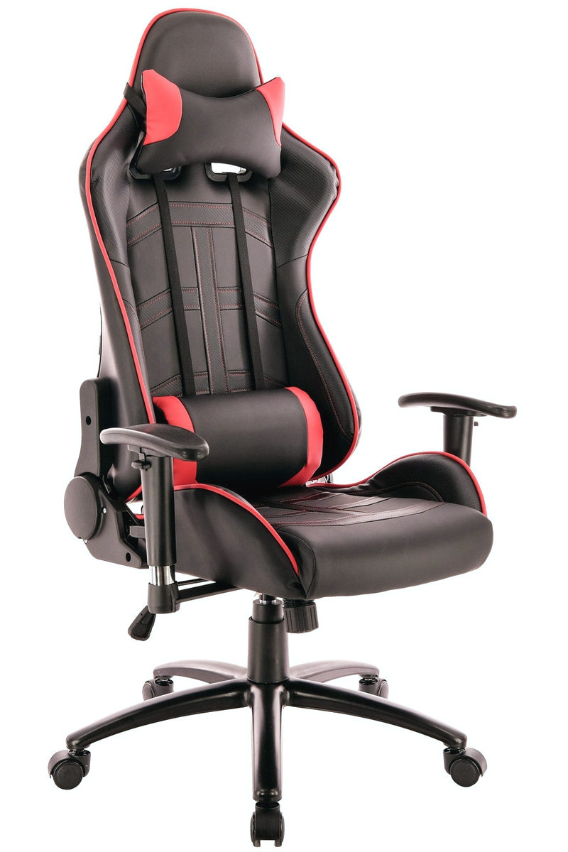 Фото Кресло геймерское Everprof Lotus S10 экокожа - черно-красное