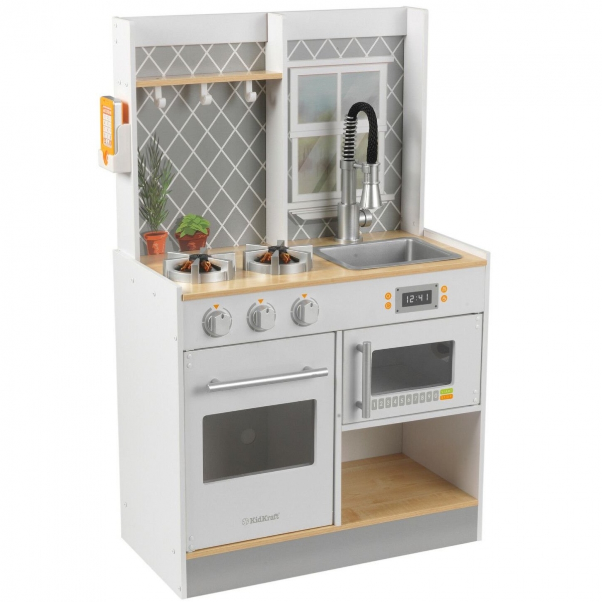 Фото Детская интерактивная кухня KidKraft Давай готовить - серый