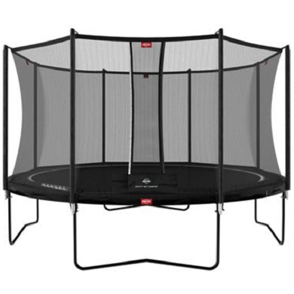 Фото Батут Berg Favorit Regular с внутренней сеткой Safety Net Deluxe 13 футов - 380 см (black)