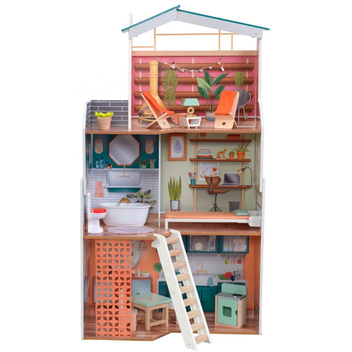 Фото Кукольный домик KidKraft Марлоу с мебелью