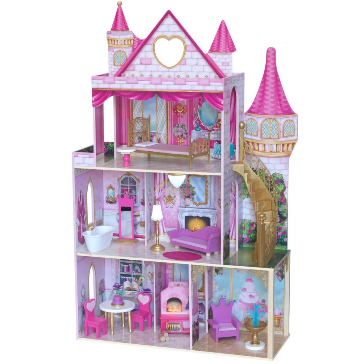 Фото Кукольный домик KidKraft Замок Розовый сад