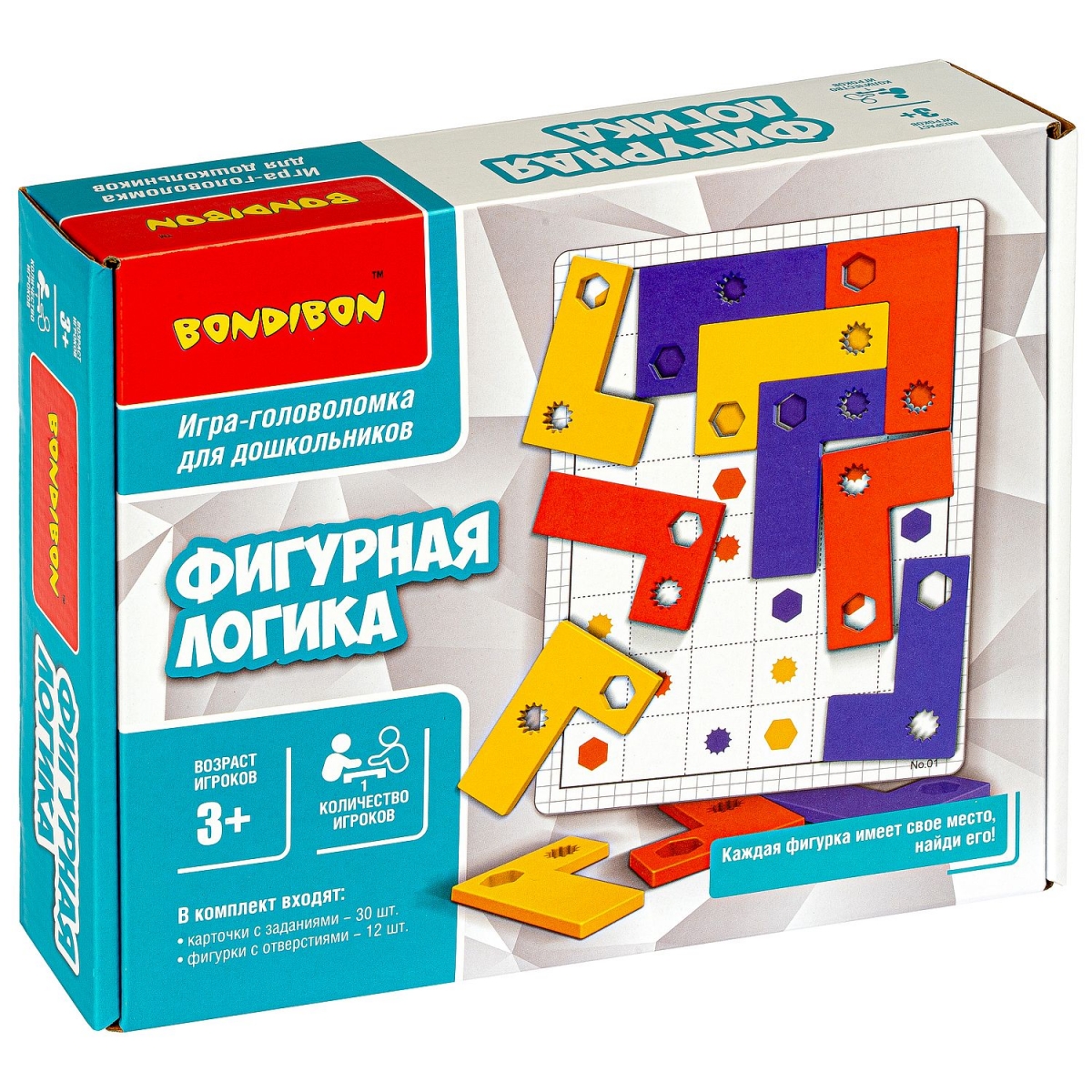 Фото Настольная игра Bondibon Фигурная логика