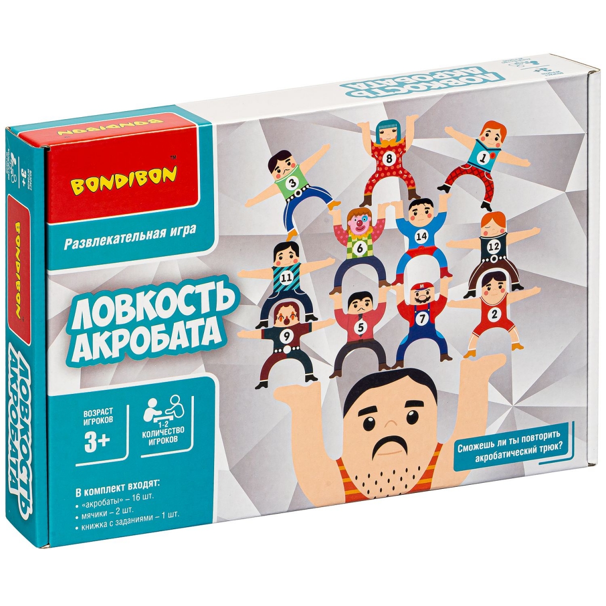 Фото Настольная игра Bondibon Ловкость акробата