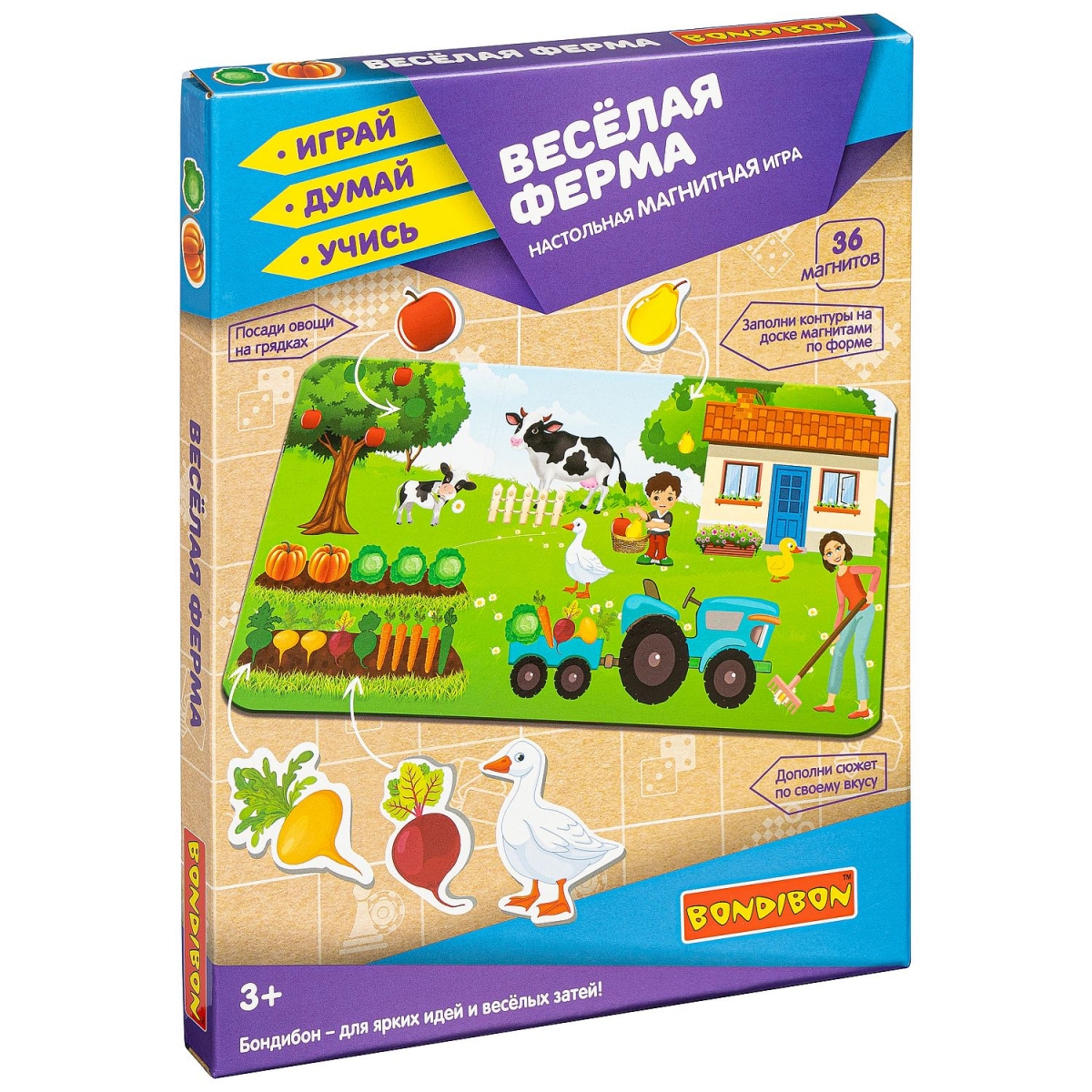Фото Настольная игра Bondibon Веселая ферма