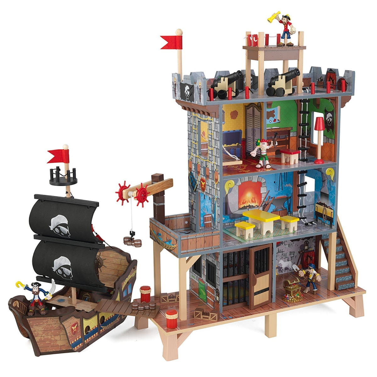 Фото Игровой набор KidKraft Пиратская крепость Форт (с кораблем)