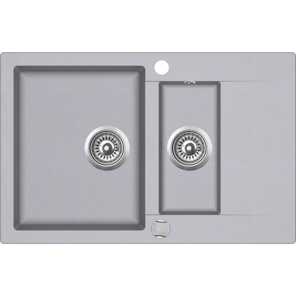 Фото Мойка из тегранита Teka Easy Clivo 60 B-TQ 1 1/2B 1D графит металлик