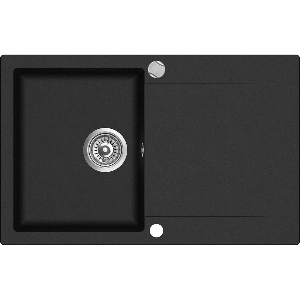 Фото Мойка из тегранита Teka Easy Clivo 45 B-TQ 1B 1D черный металлик