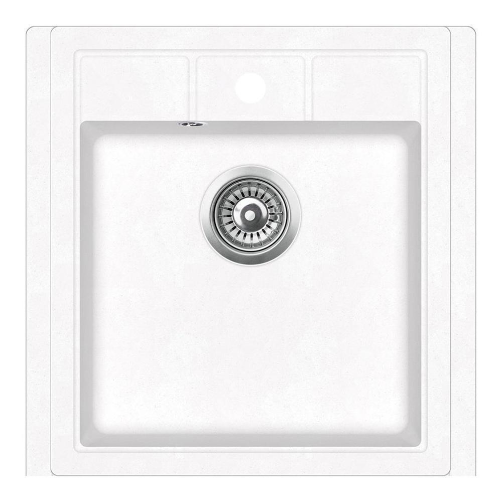 Фото Мойка из тегранита Teka Easy Estela 45 S-TQ 1B белый мраморный