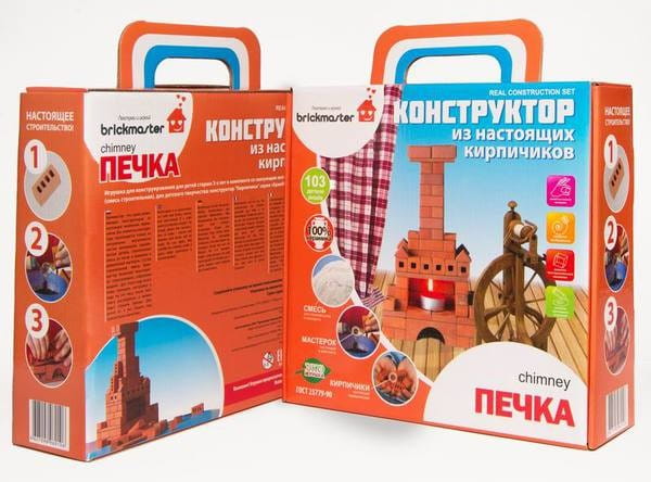 Конструктор из кирпичиков BRICKMASTER Печка - 103 детали