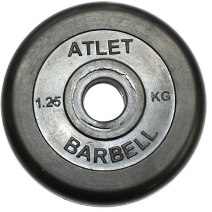 Фото Диск обрезиненный MB Barbell Atlet - 1.25 кг (26 мм)