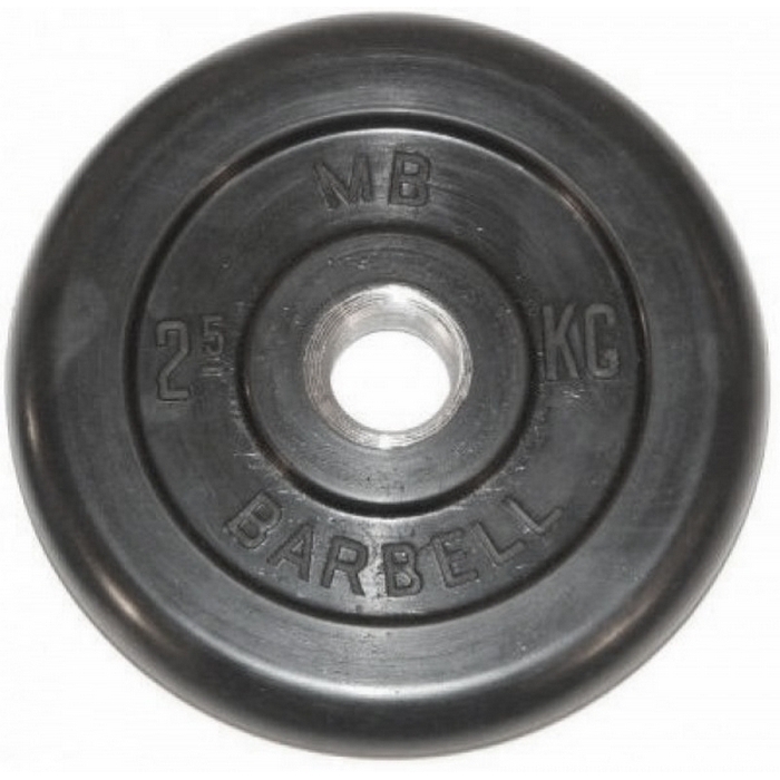 Фото Диск обрезиненный MB Barbell PltB - 2.5 кг (51 мм)