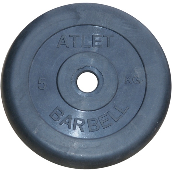 Фото Диск обрезиненный для штанги MB Barbell Atlet - 5 кг (26 мм)