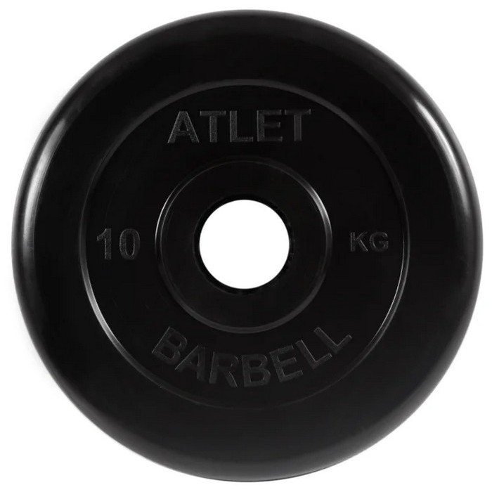 Фото Диск обрезиненный MB Barbell Atlet - 10 кг (51 мм)