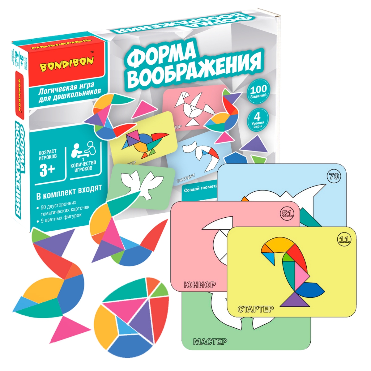 Фото Настольная игра Bondibon Форма воображения