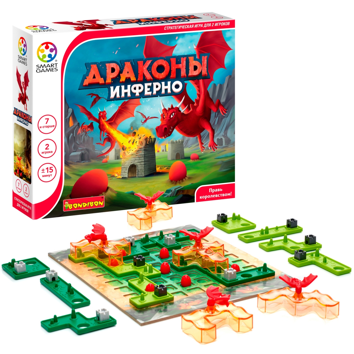 Фото Настольная игра Bondibon Драконы инферно