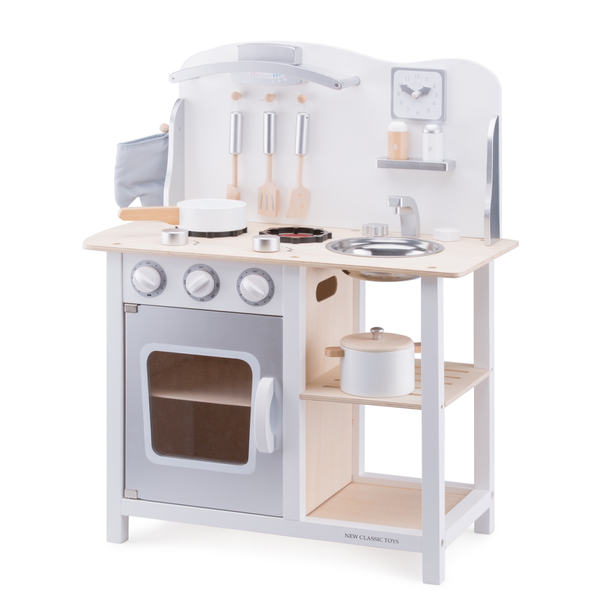 Фото Детская кухня New Classic Toys Bon Appetit Kitchenette - бело-серая