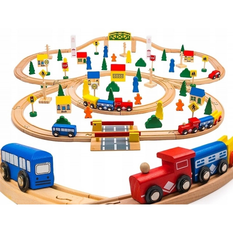 Фото Игровой набор Lanaland Железная дорога - 100 предметов