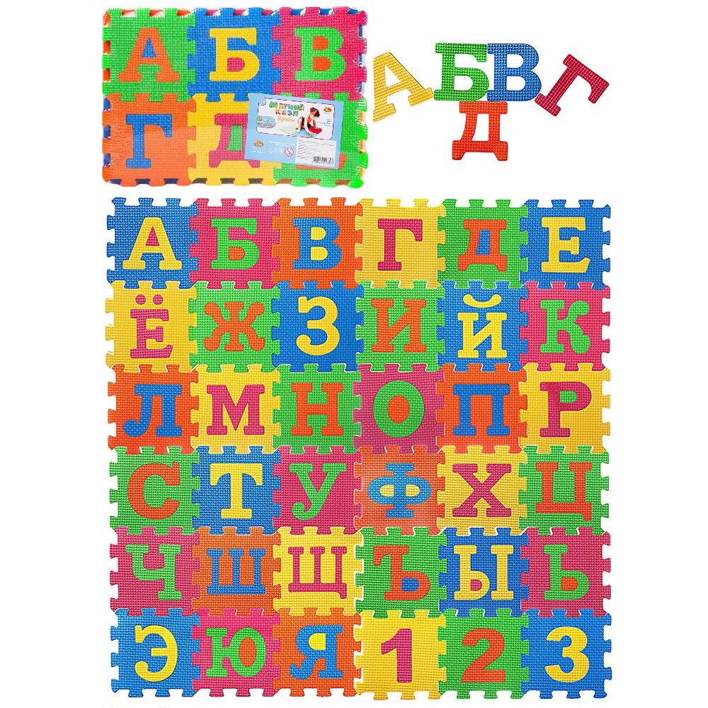 Фото Коврик-пазл ABtoys Мягкие пазлы - Изучаем буквы (90 деталей)