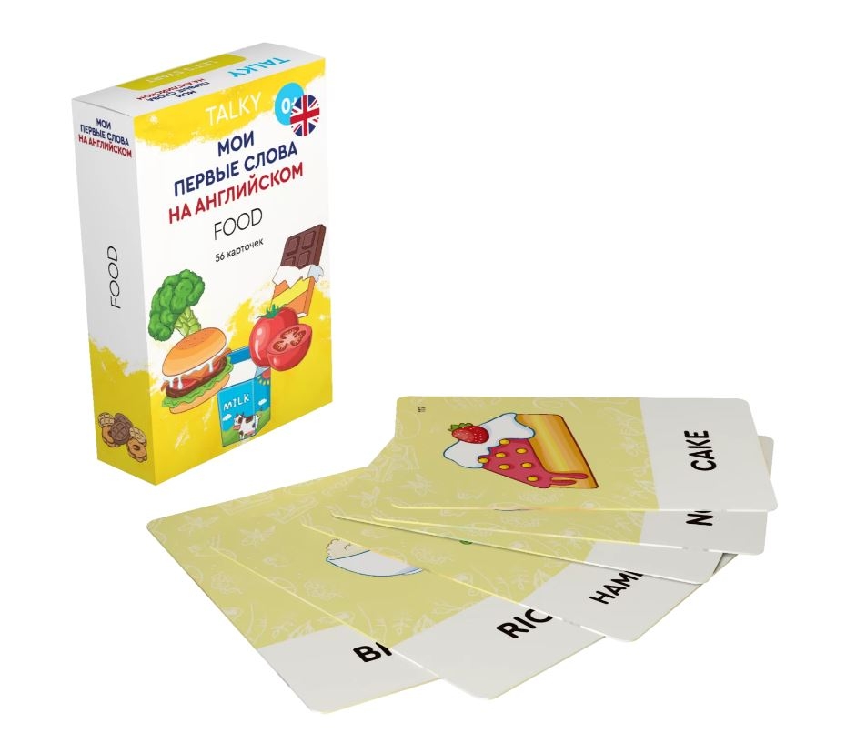 Фото Умные карточки на английском языке Lumicube Talky Food
