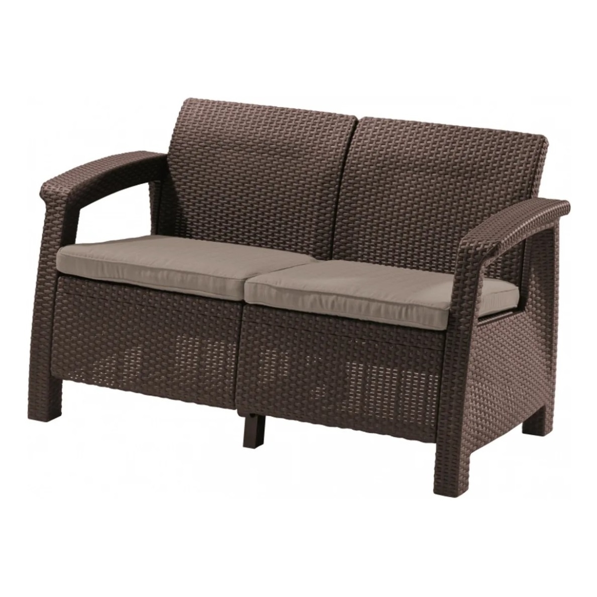    Keter Corfu II Love Seat brown