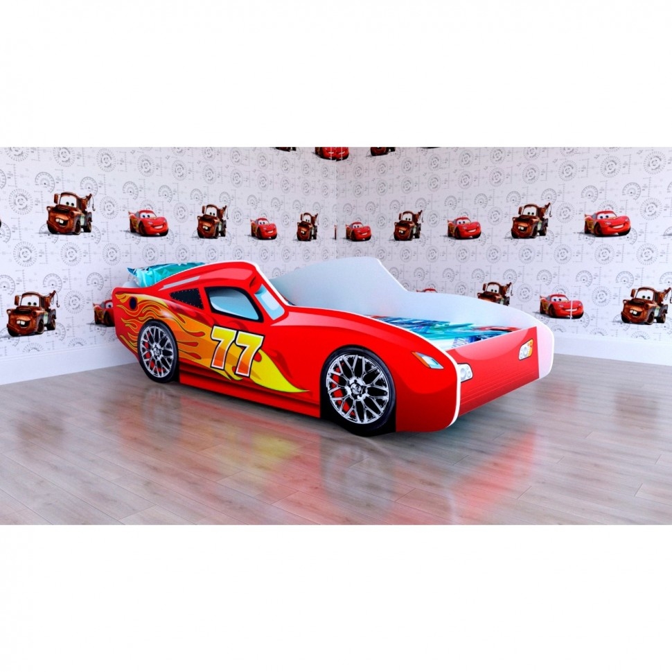 Фото Детская кровать-машина Malika Red Rally - красная