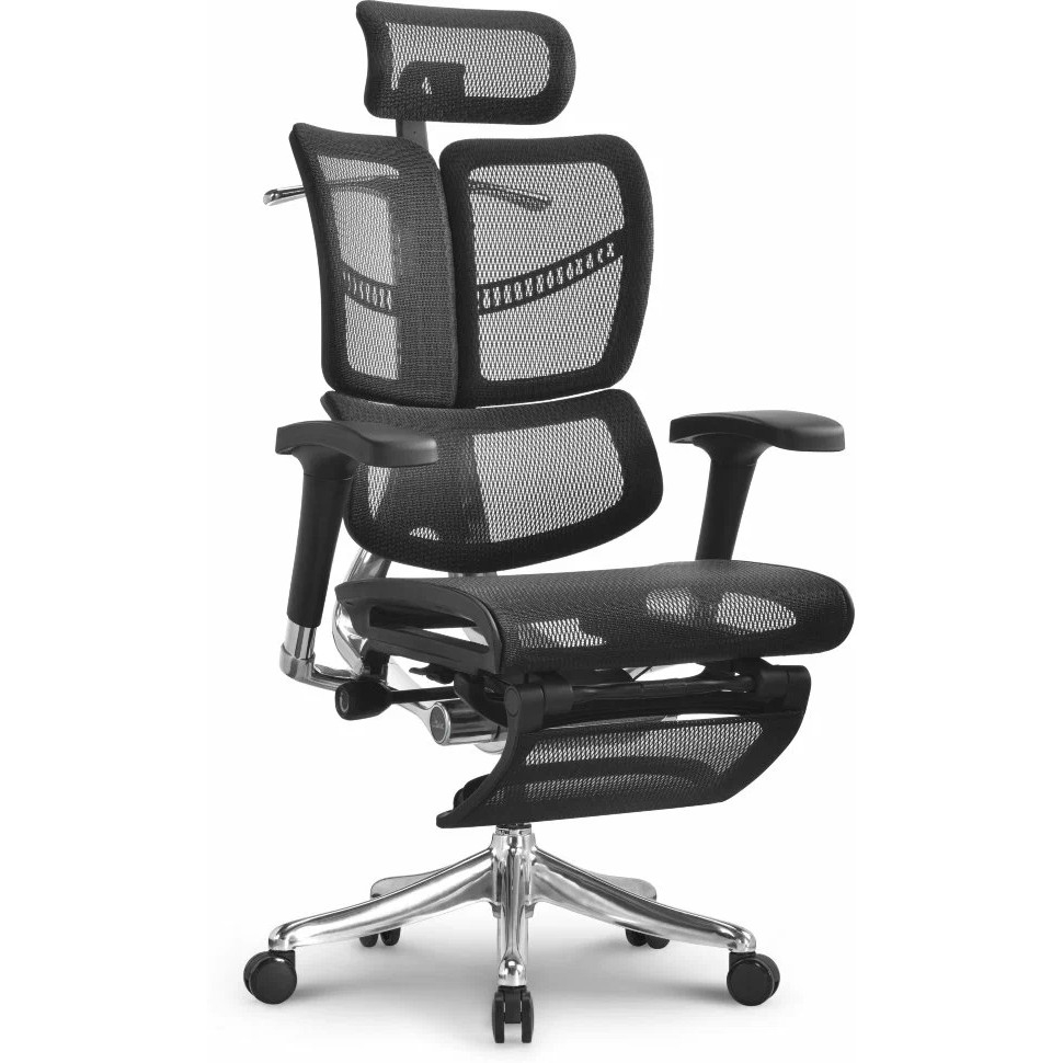 Фото Эргономичное офисное кресло Falto Expert Fly RFYM01 с подножкой - черное