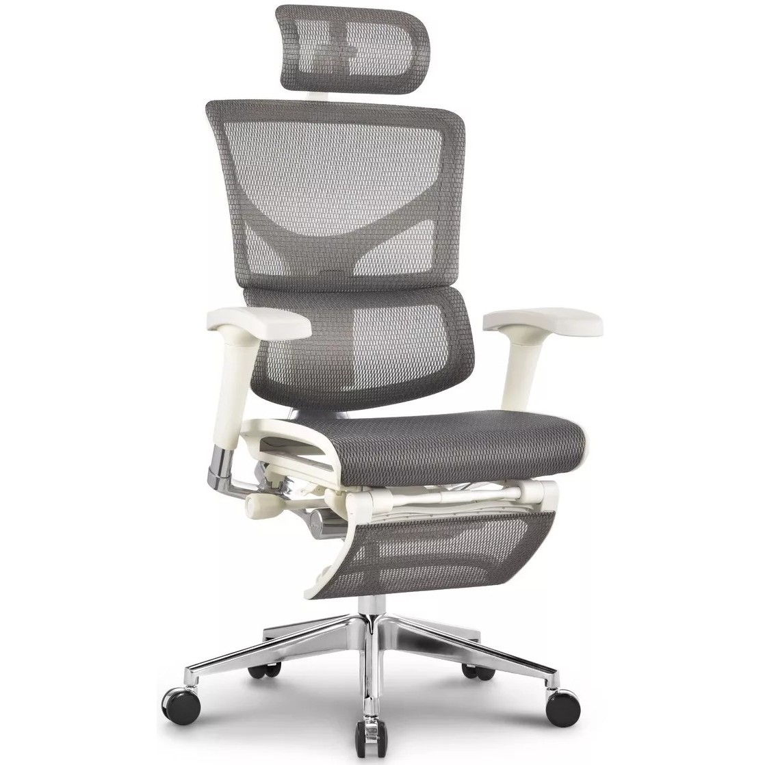Фото Эргономичное офисное кресло Falto Expert Sail RSAM01 с подножкой - серое