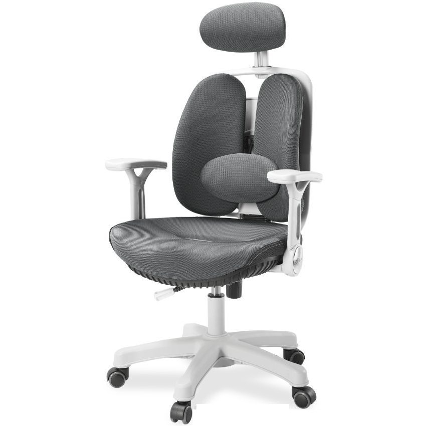 Фото Ортопедическое офисное кресло Falto Synif Inno Health SY-1264 W (серое, каркас белый)