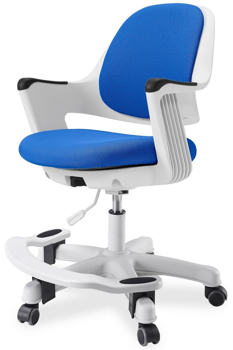 Фото Эргономичное подростковое кресло Falto Synif Robo SY-1101 (синее, каркас белый)