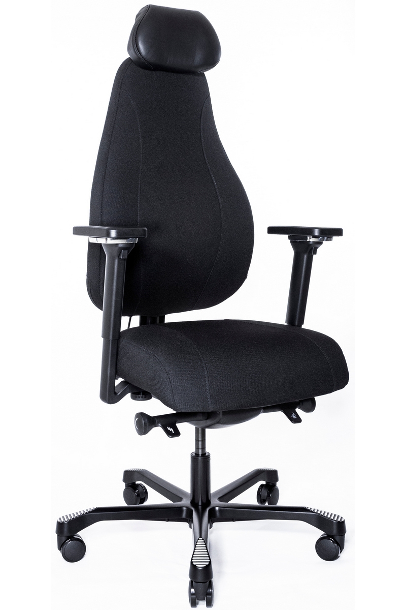 Фото Эргономичное офисное кресло Falto Profi Dispatcher Lux 1901-12H - черное
