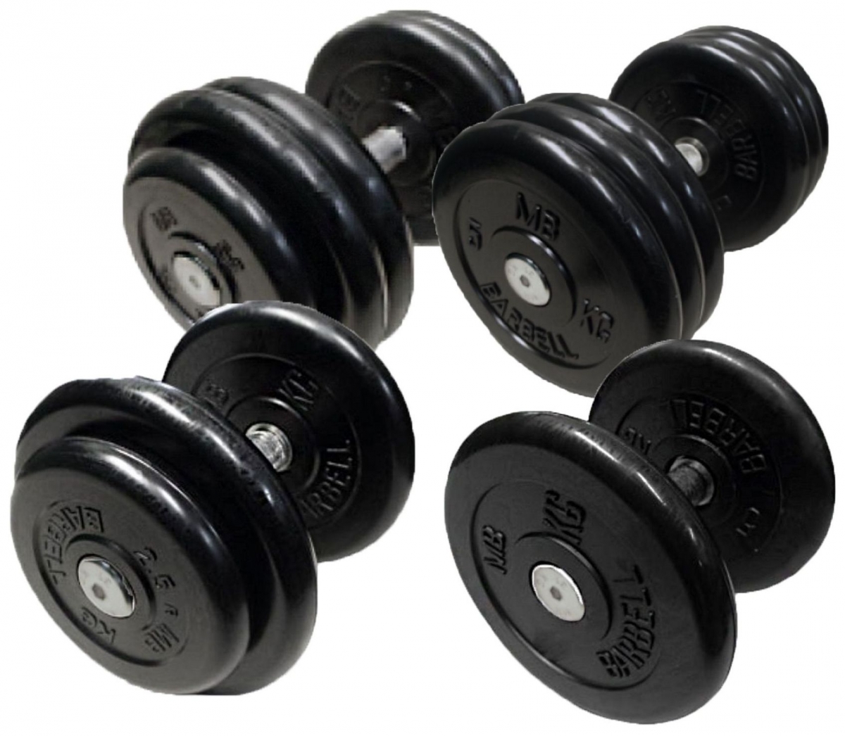 Фото Гантельный ряд MB Barbell 3.5-38.5 кг